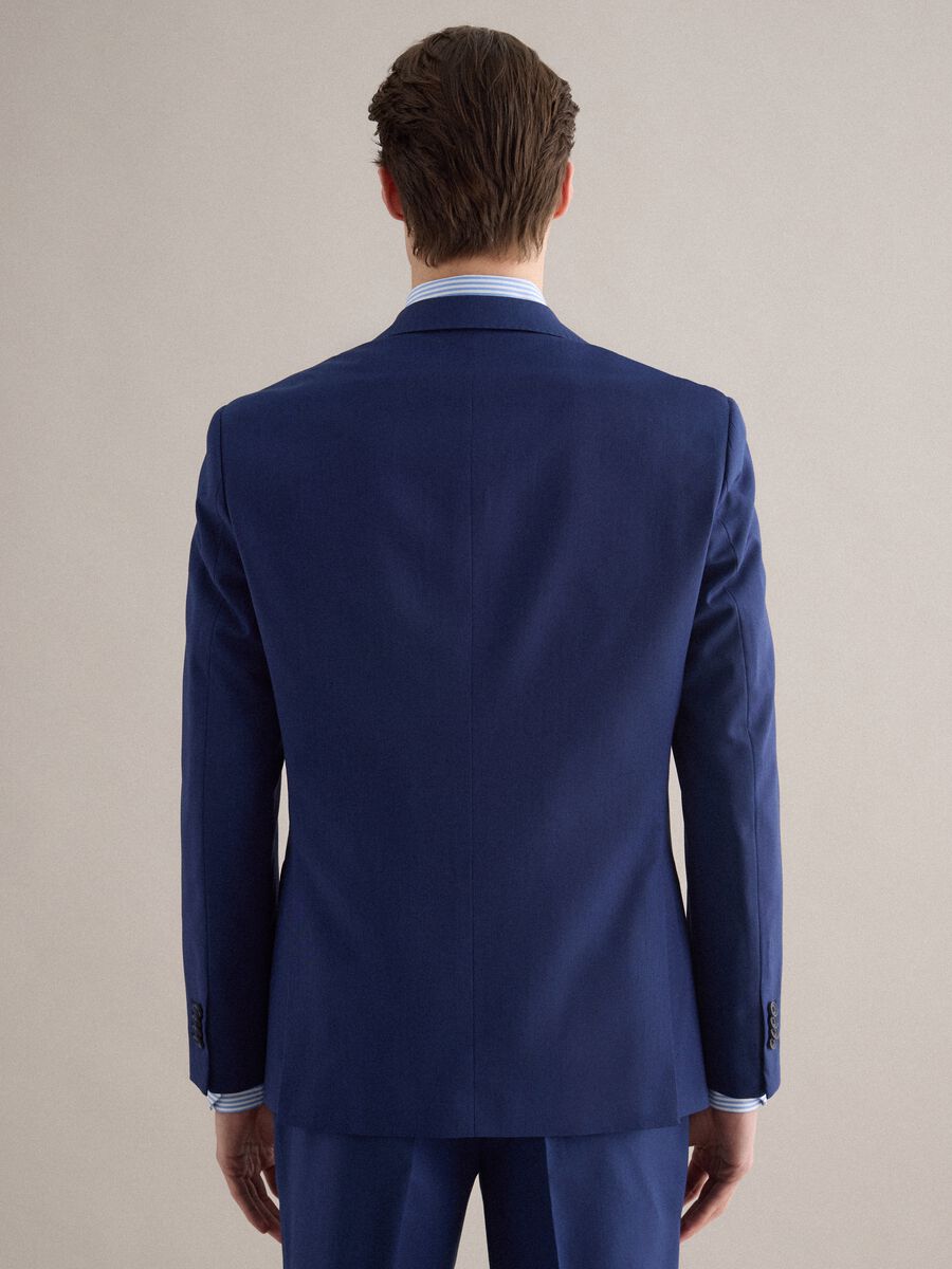 Single-breasted regular fit blue blazer_2