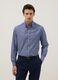 Multi-coloured striped cotton blend shirt, regular fit_0