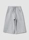 Grey organic cotton culotte trousers_0