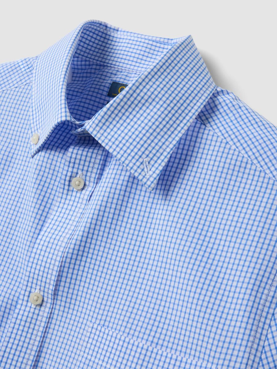 Light blue short-sleeve button-down shirt_5