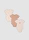 3-pack pink organic cotton bodysuits for baby girls_0