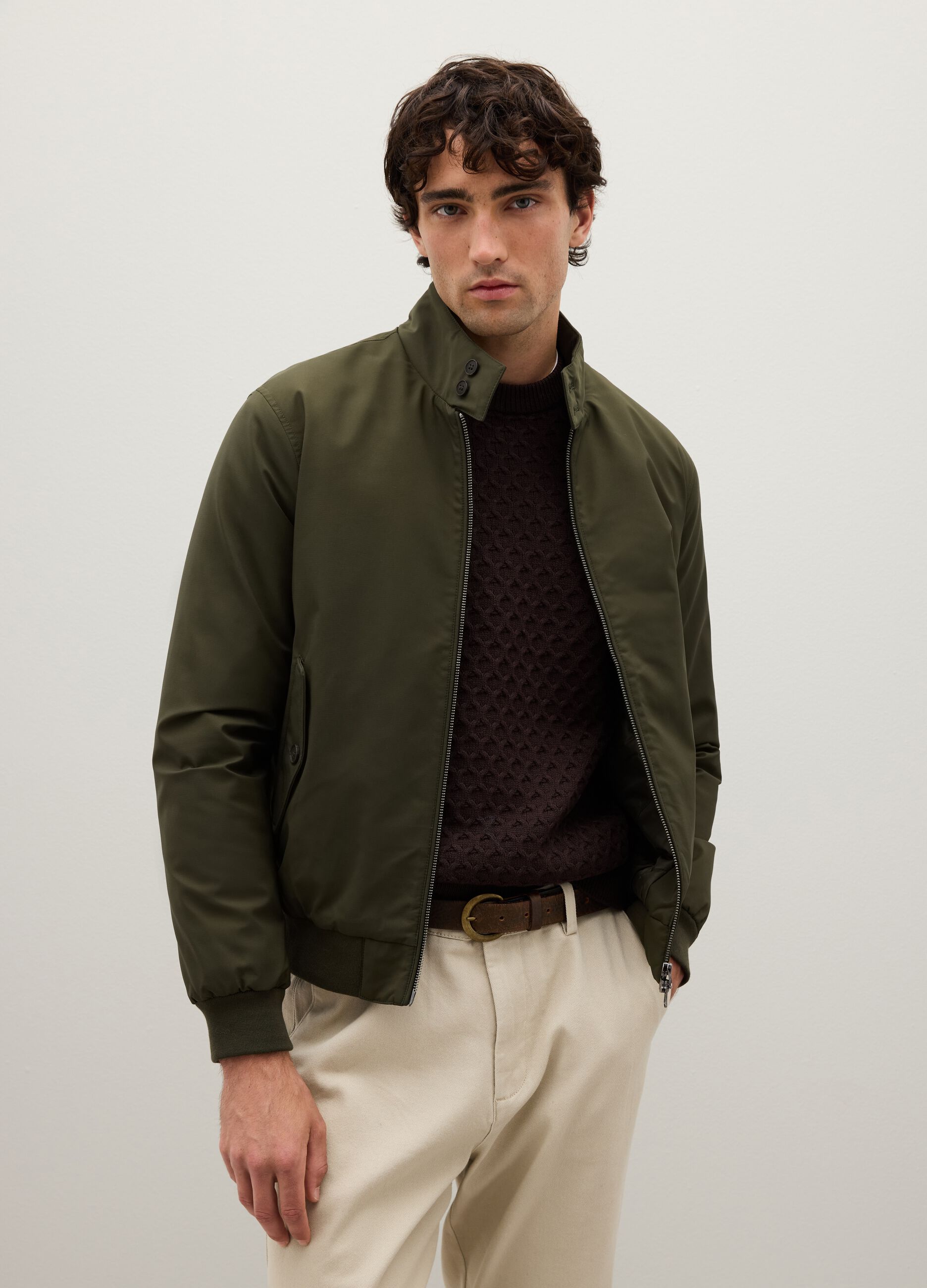 Giacca verde regular fit