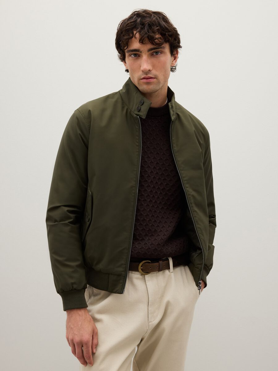 Giacca verde regular fit_1