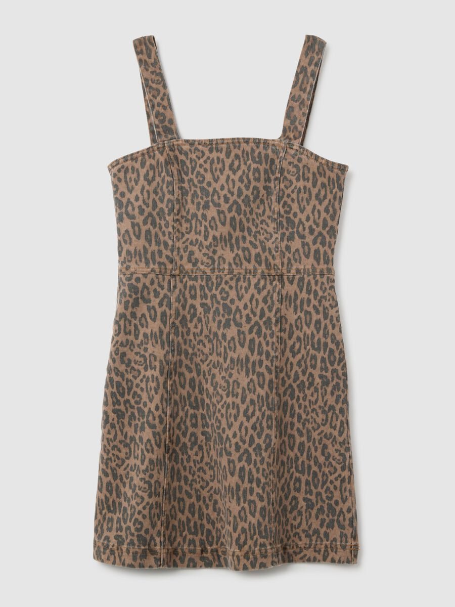 Multicolour fitted stretch cotton shift dress_4