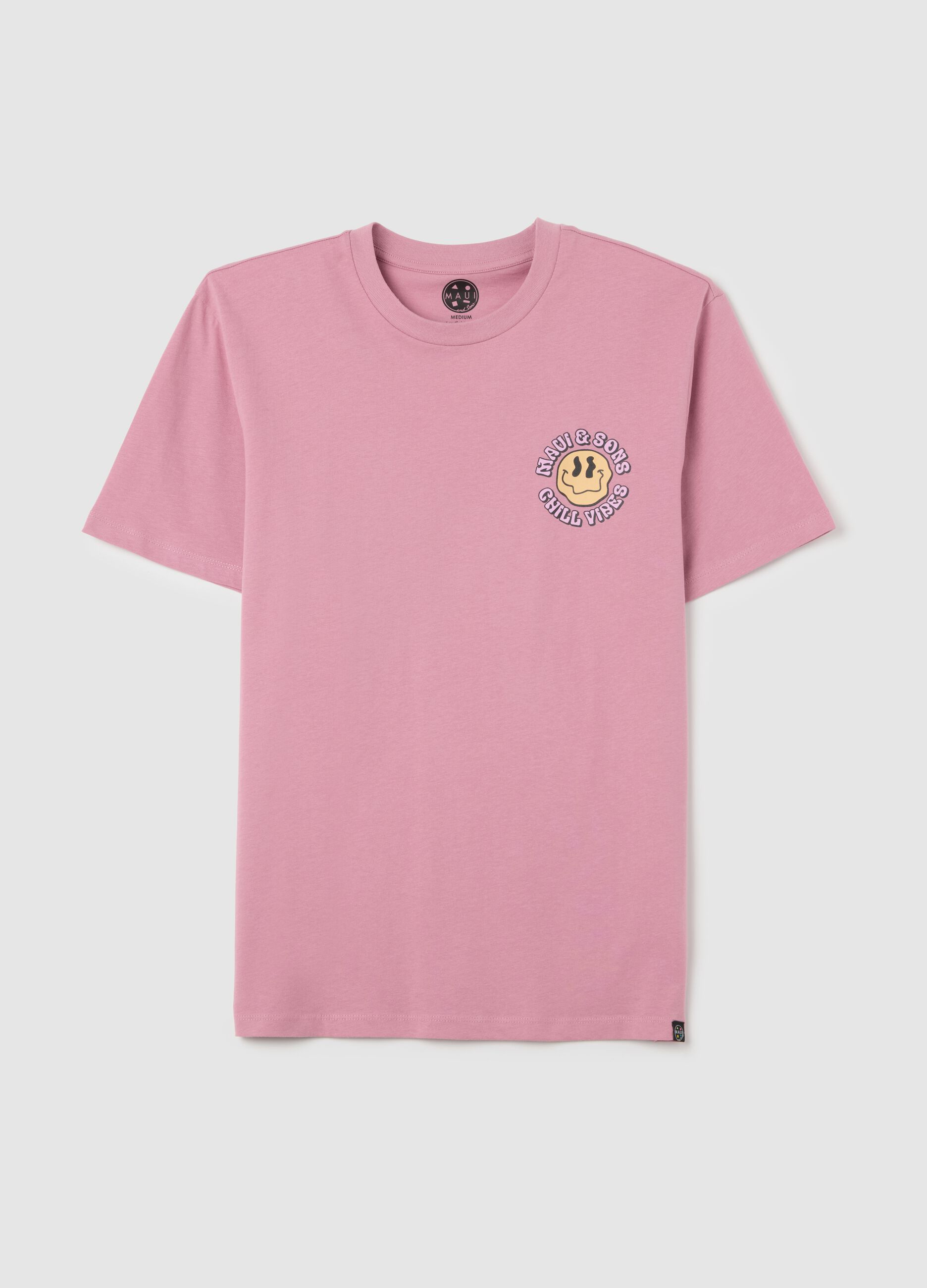Pink short-sleeve cotton Ovs T-shirt