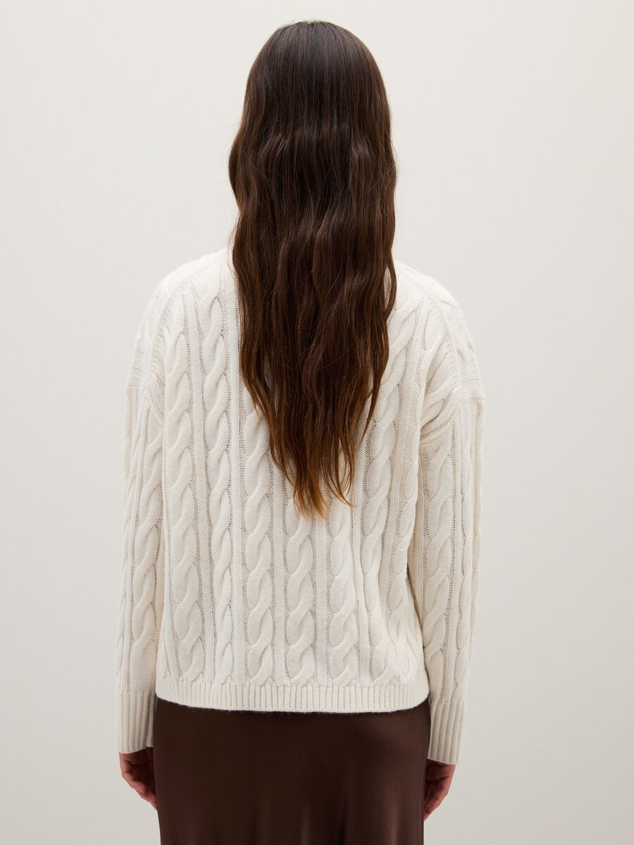 White Wool Blend Sweater_2