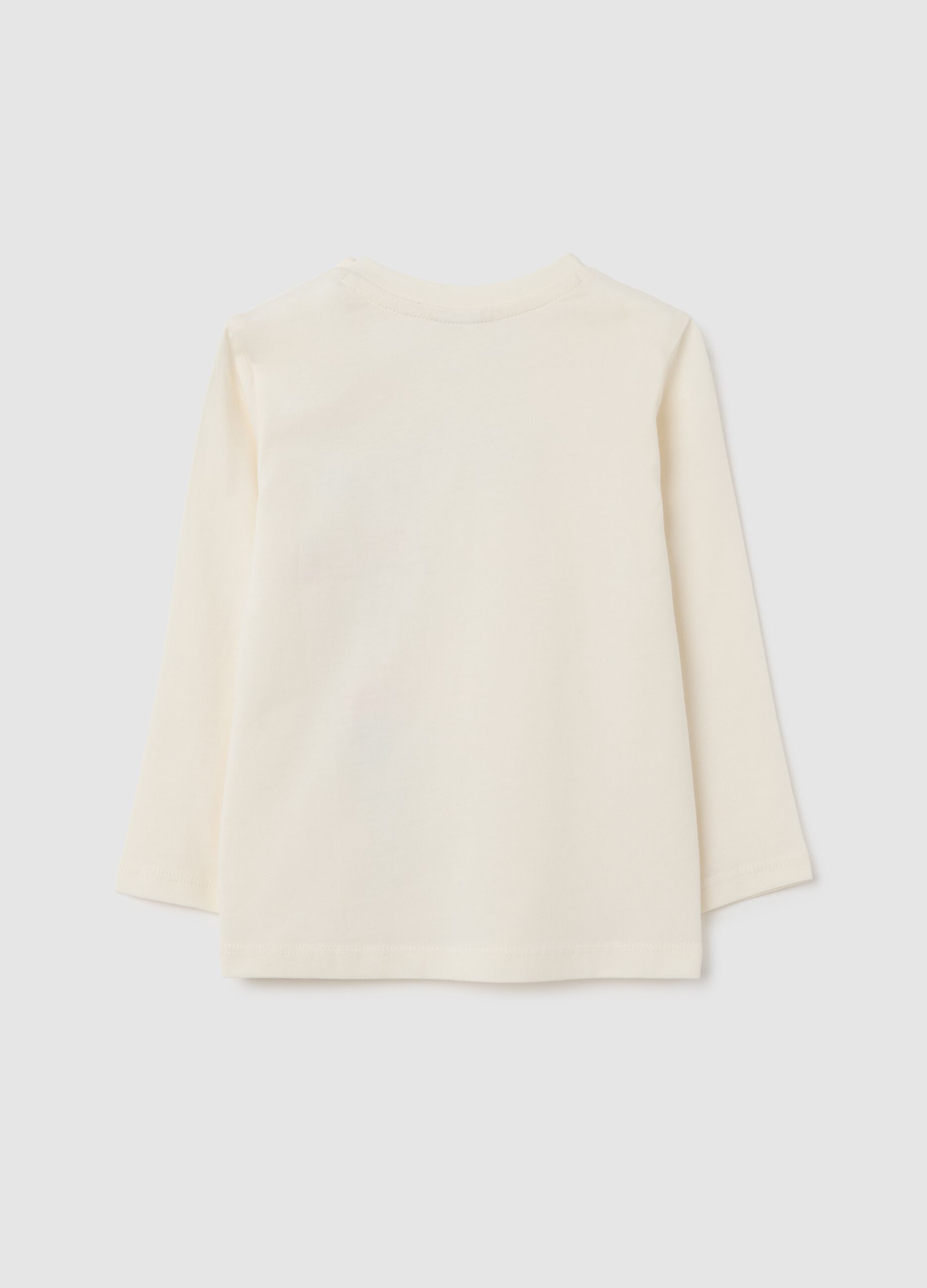 Children's T-shirt in pure cotton white regular fit