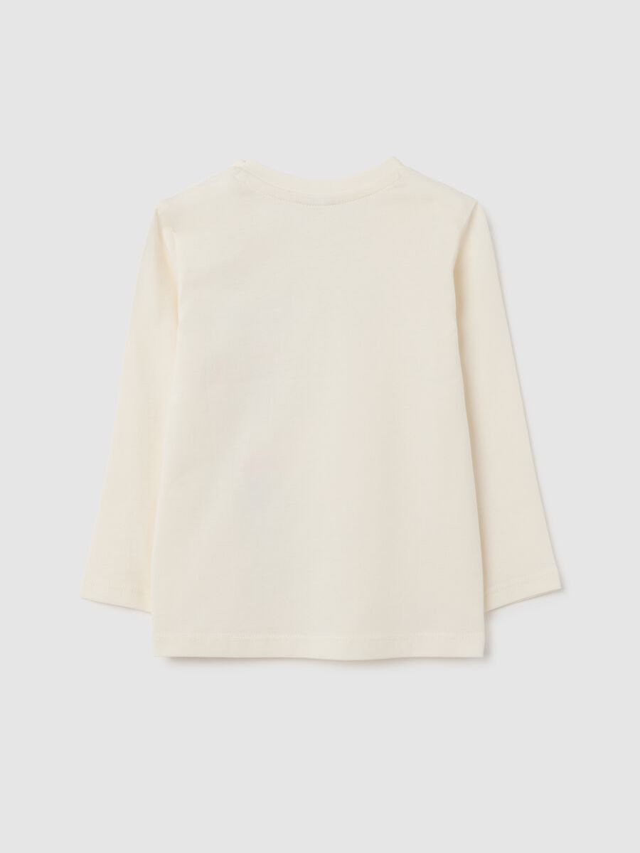 Children's T-shirt in pure cotton white regular fit_1