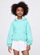 Mint green lightweight jacket with hood_0