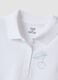 Girls' regular fit pure cotton white polo with cherry_3