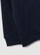 Blue hooded sweatshirt in pure organic cotton, regular fit for baby boy_3
