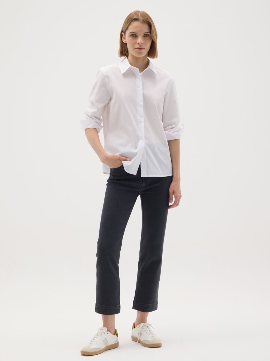 Camicia in cotone bianca slim fit_2