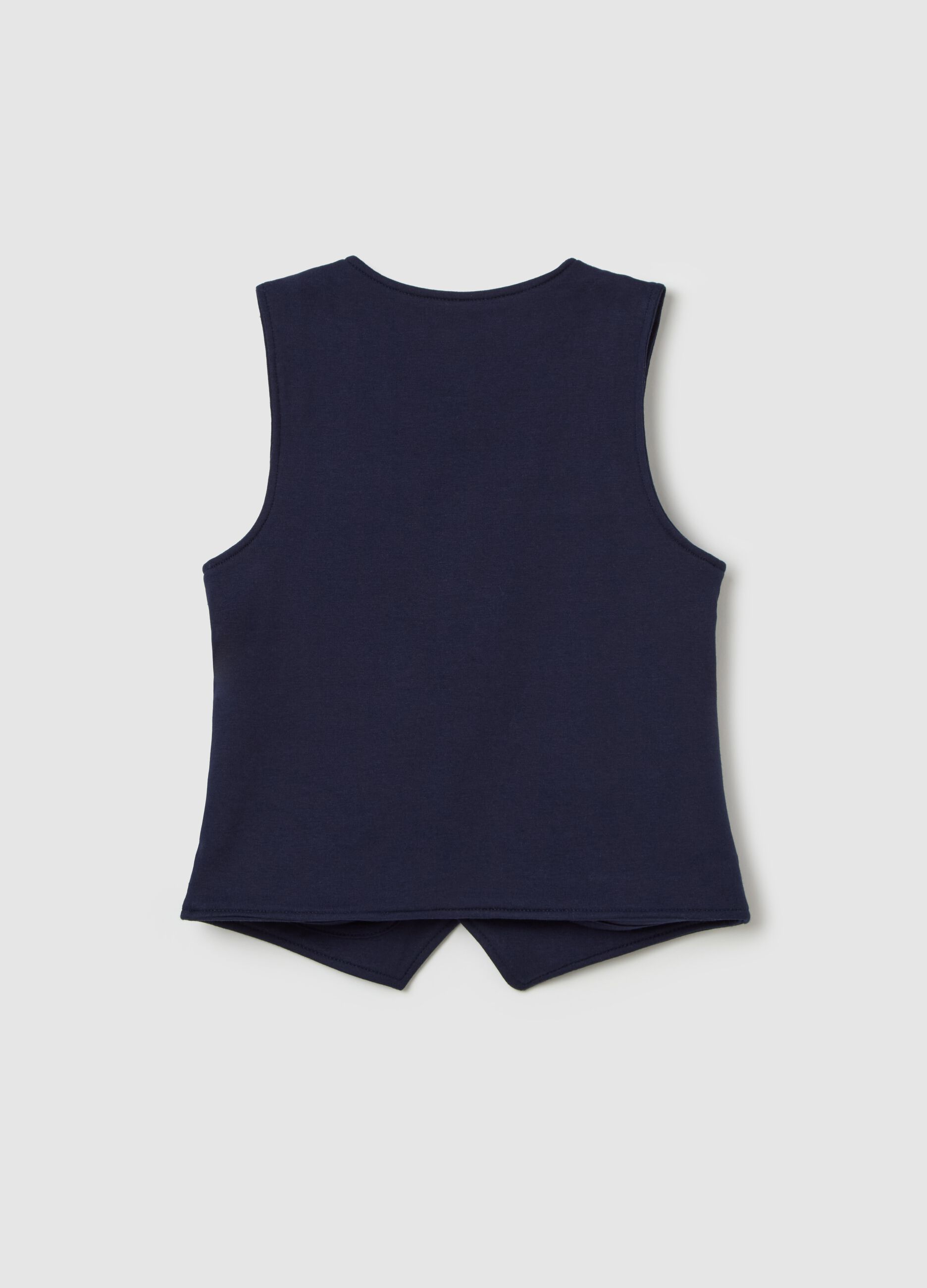 French Terry tank top with V neck