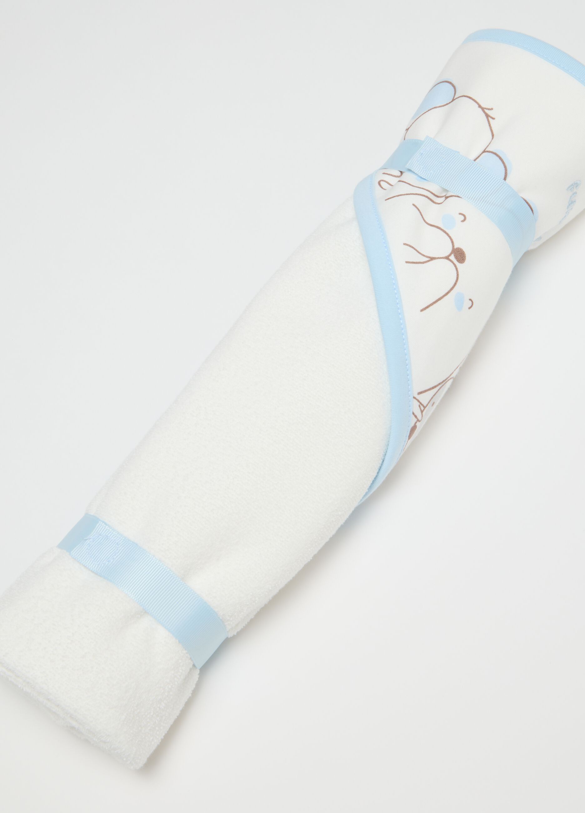 Multicolour Baby Bathrobe in Terry Cloth