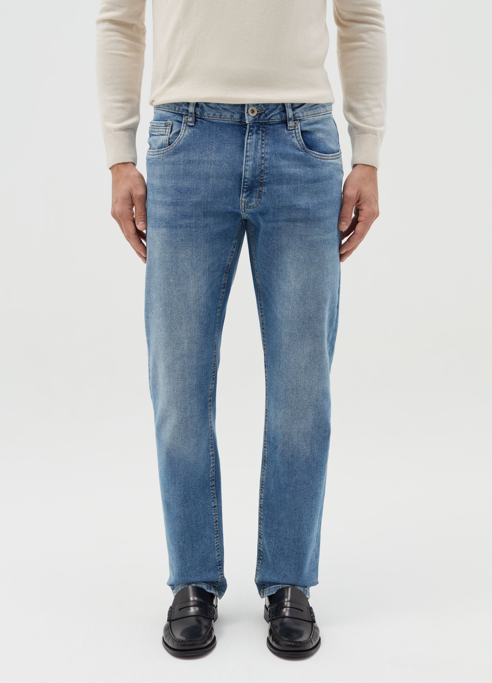 Comfort-fit stretch jeans