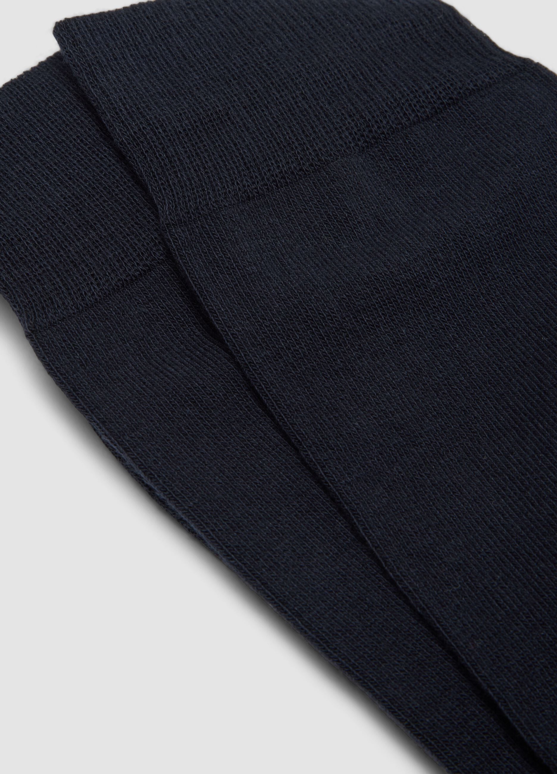 2-pack of multicolour mid-calf socks in stretch cotton