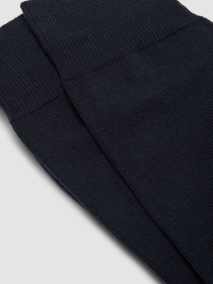 2-pack of multicolour mid-calf socks in stretch cotton_1