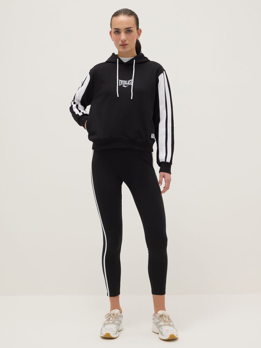 Multicolour cotton blend regular fit sweatshirt with Everlast logo_1