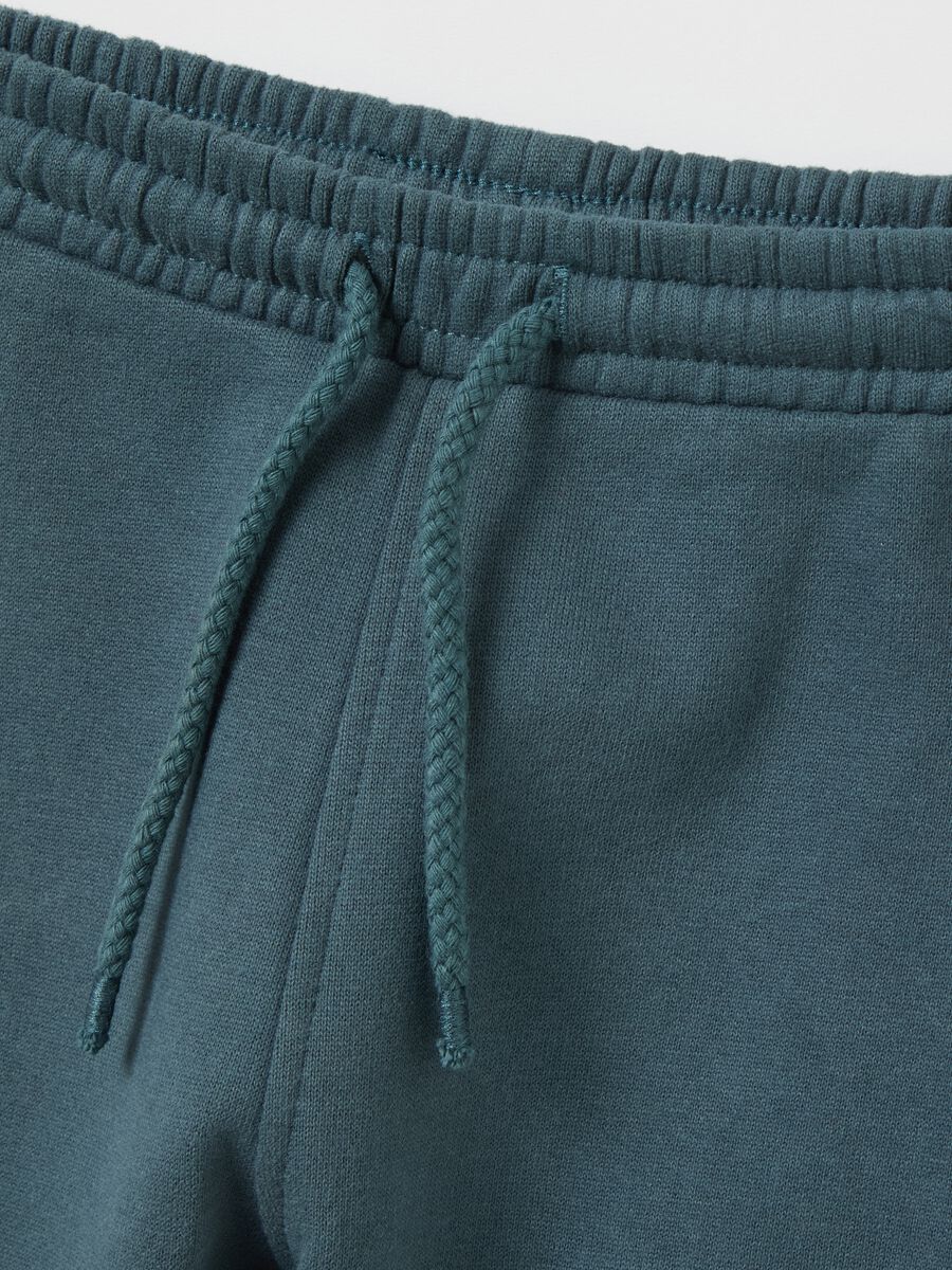 Fleece jogging set with teddy bear embroidery_2