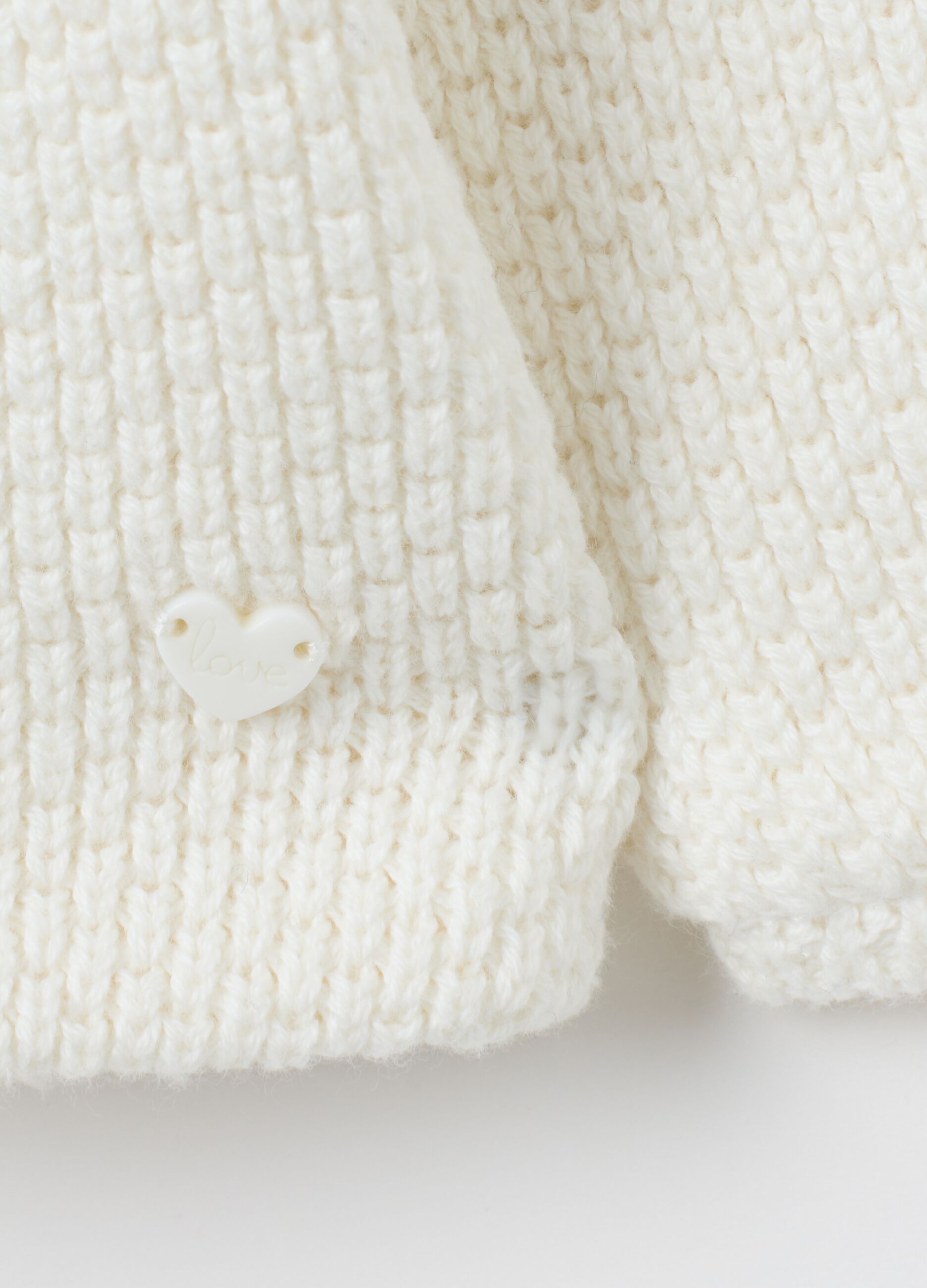 Girl's white cotton coat regular fit