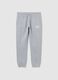 Grey cotton-blend jogging trousers_4