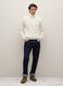 White High-Collar Lambswool Roll Neck Regular Fit_0