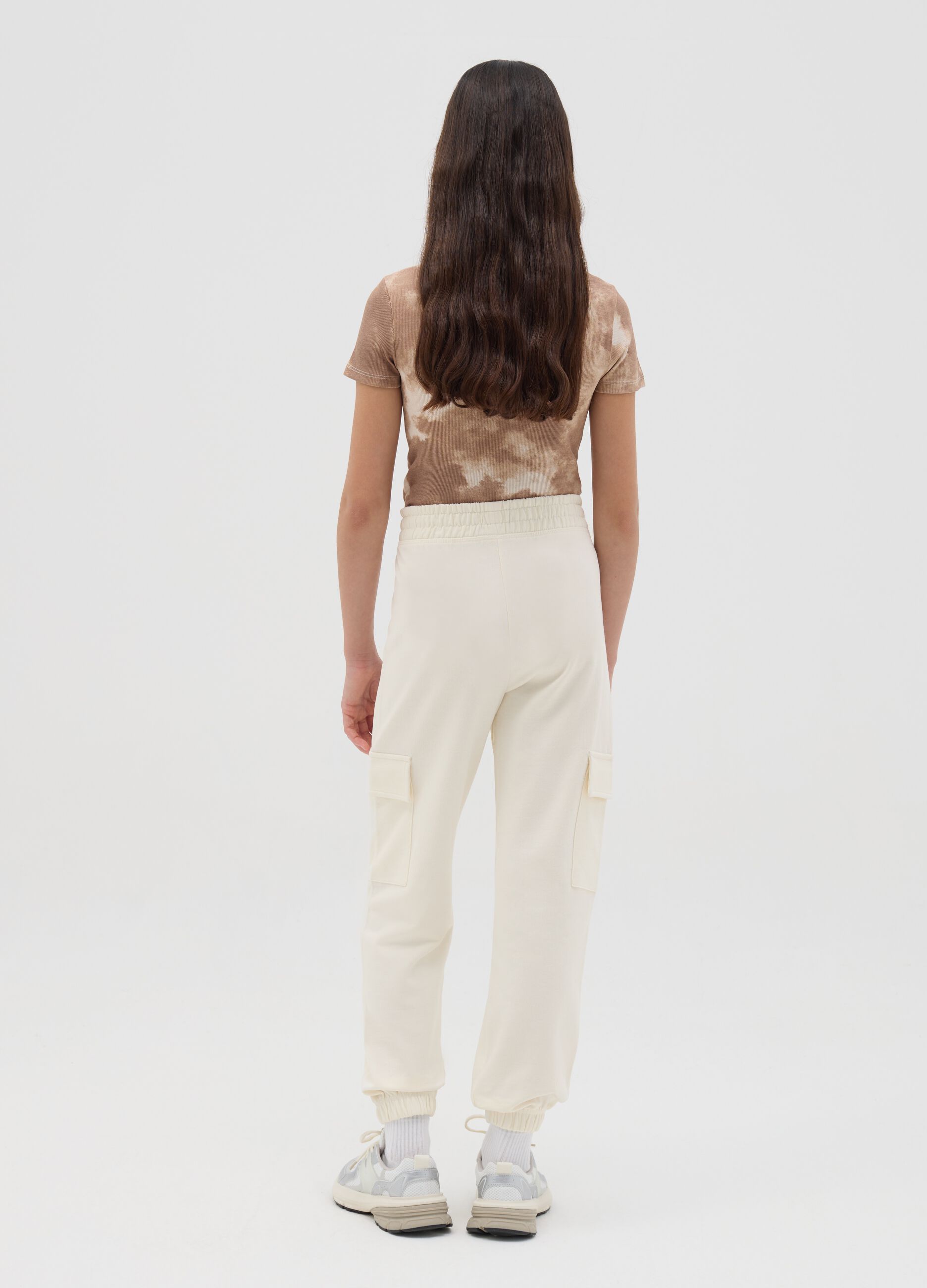 Joggers cargo con profili elasticati