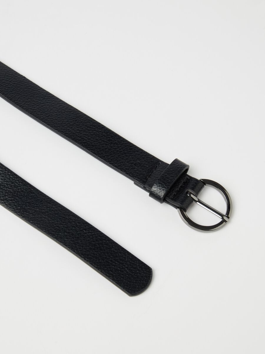 Thin belt with round buckle_1