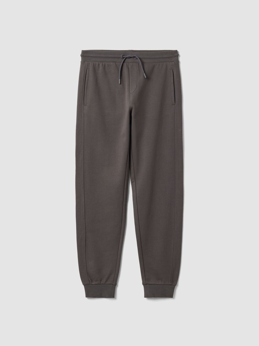Grey organic cotton joggers_0