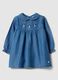 Pure lyocell denim dress regular fit for baby girl_0
