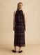 Abito maxi nero e marrone in misto lyocell regular fit con fantasia_3