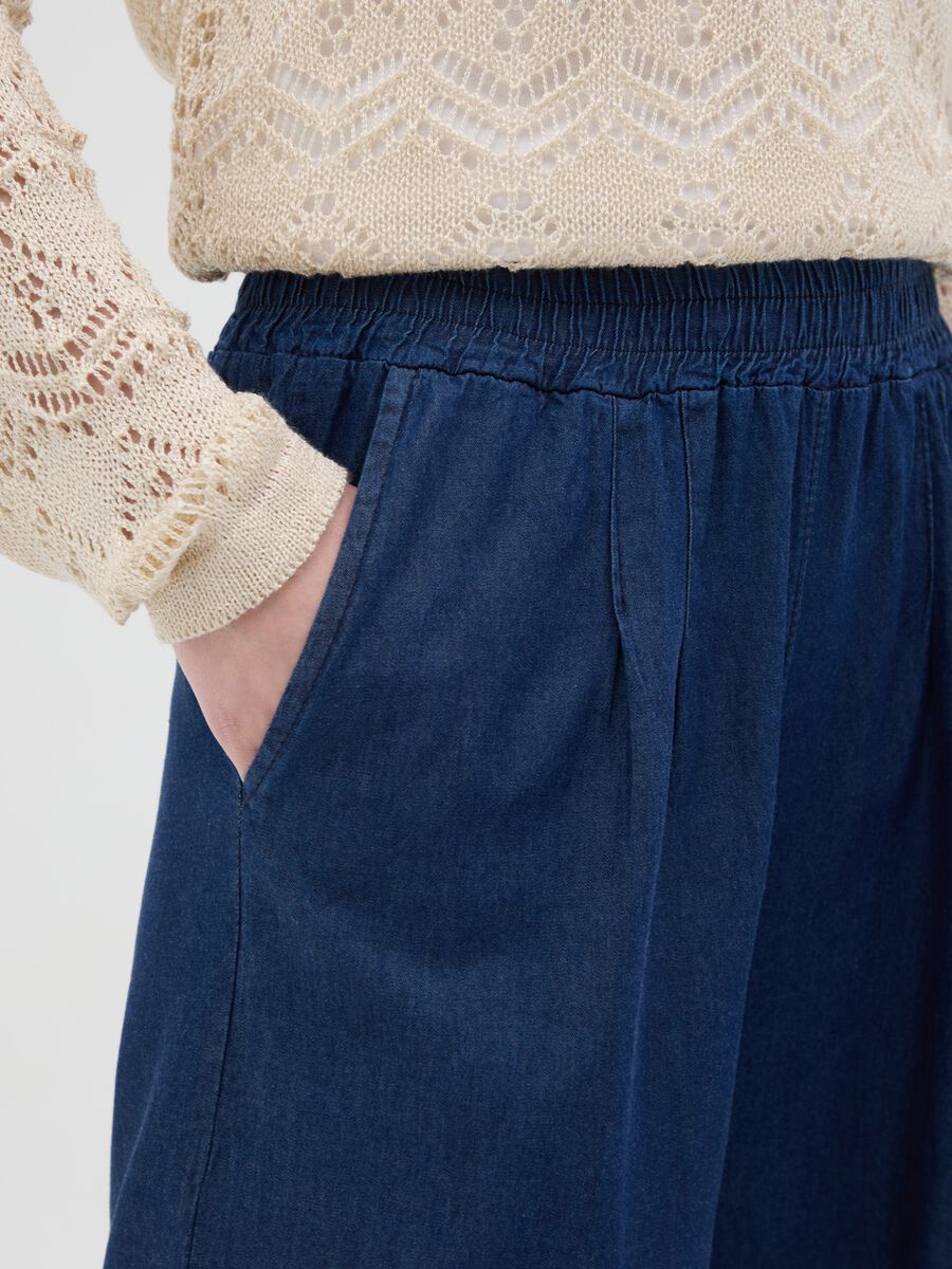 Women's blue pure cotton regular fit jumper_3