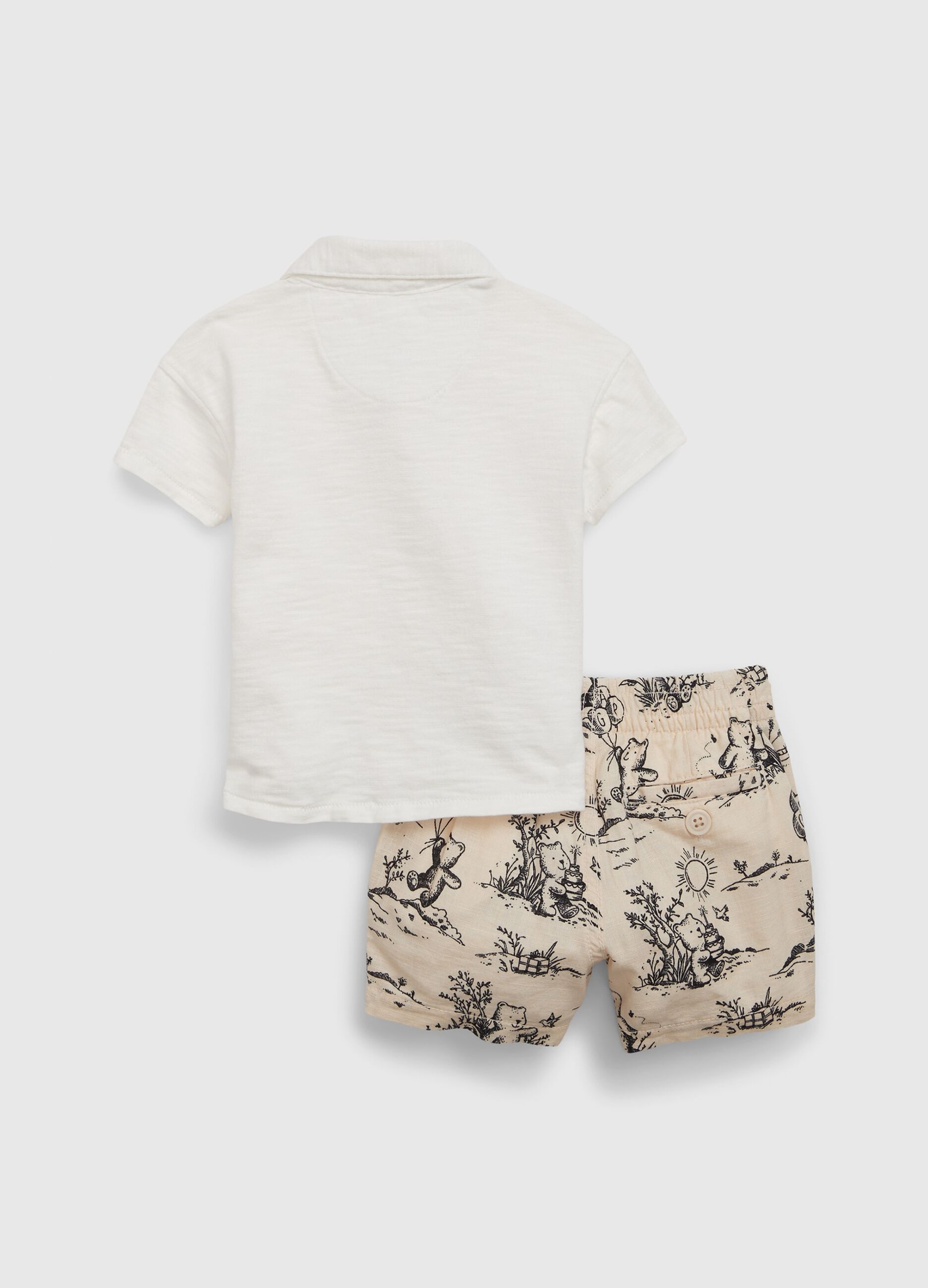 Set polo e bermuda in cotone_1