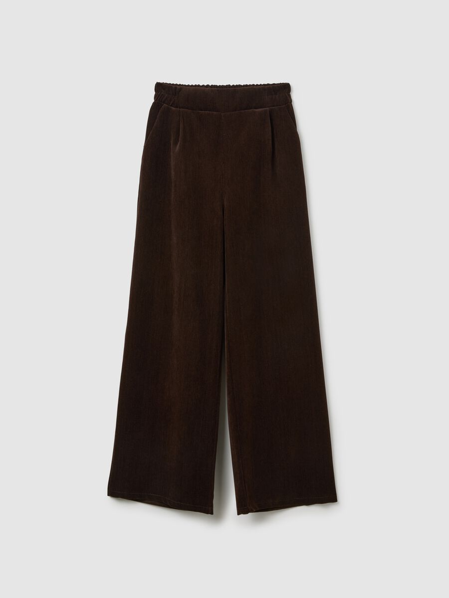 Brown Regular Fit Trousers_4