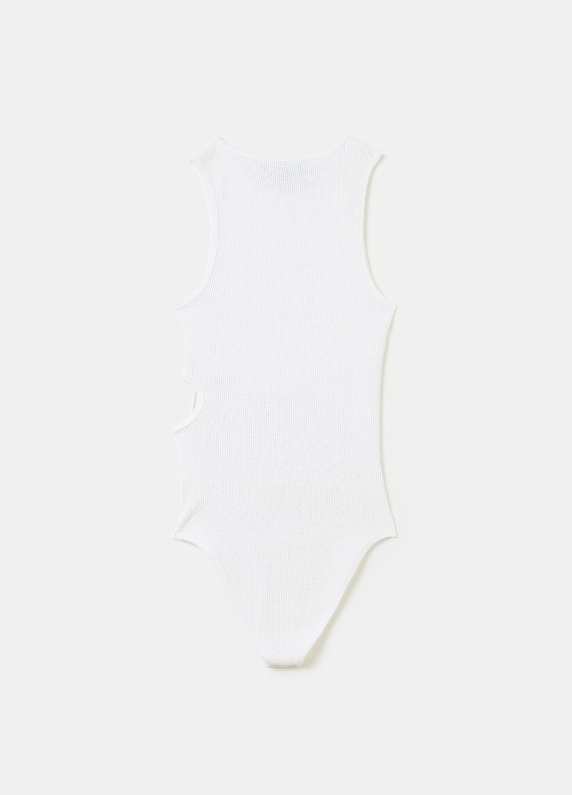 Cut Out Bodysuit White