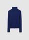 Blue Viscose Blend Turtleneck_4