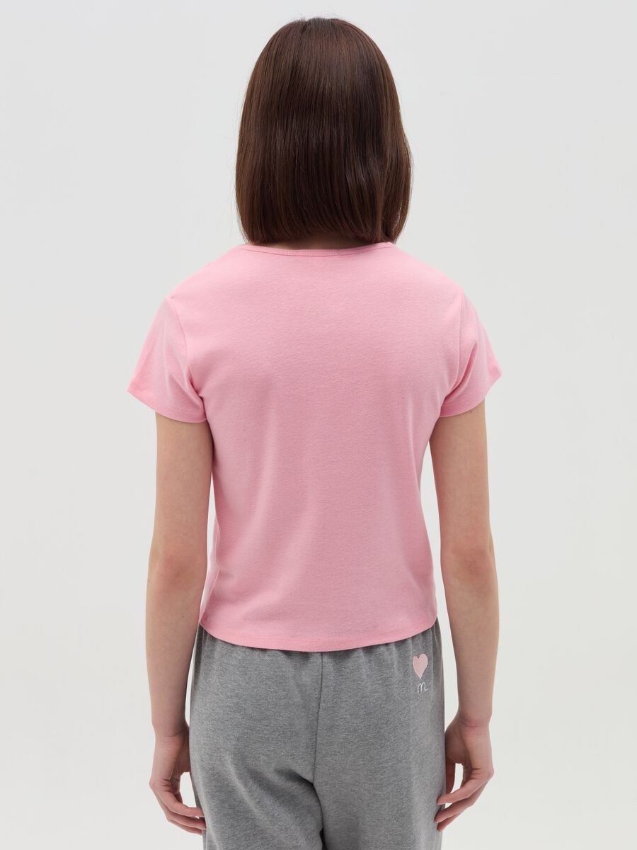 Printed T-shirt with round neck_2