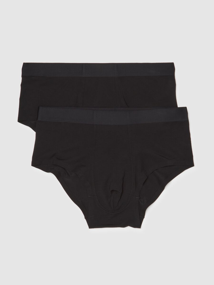 Bipack di slip neri in modal elasticizzato_4
