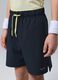 Black ALTAVIA COURT sports shorts in stretchy technical fabric for boys_1