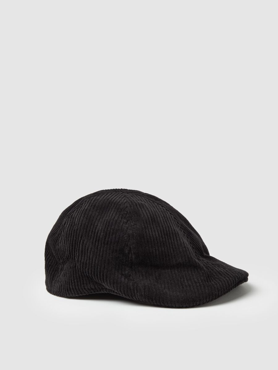 Corduroy flat cap_0
