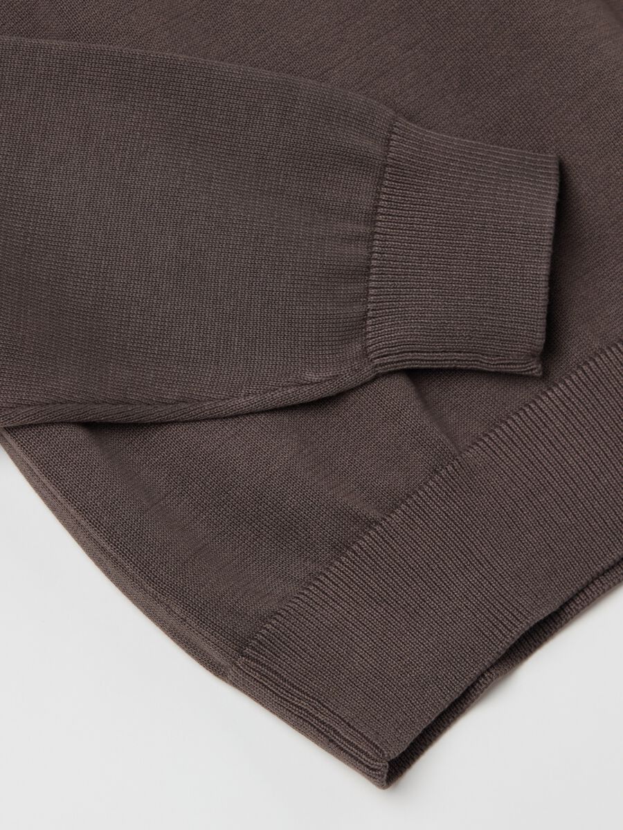 Cotton pullover with round neck_5