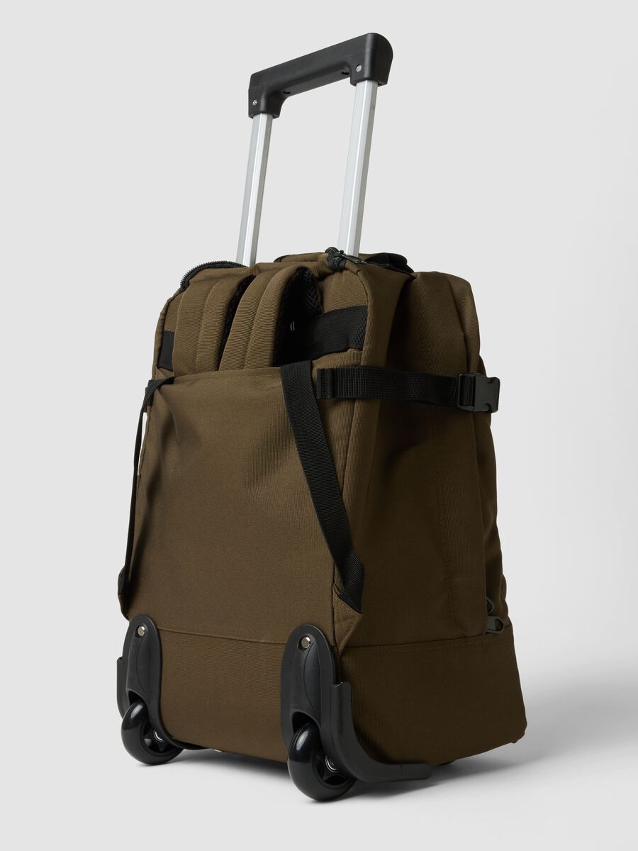 Borsa trolley marrone con spallacci e manico telescopico_2