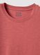 Pink pure cotton regular-fit short-sleeve T-shirt_6