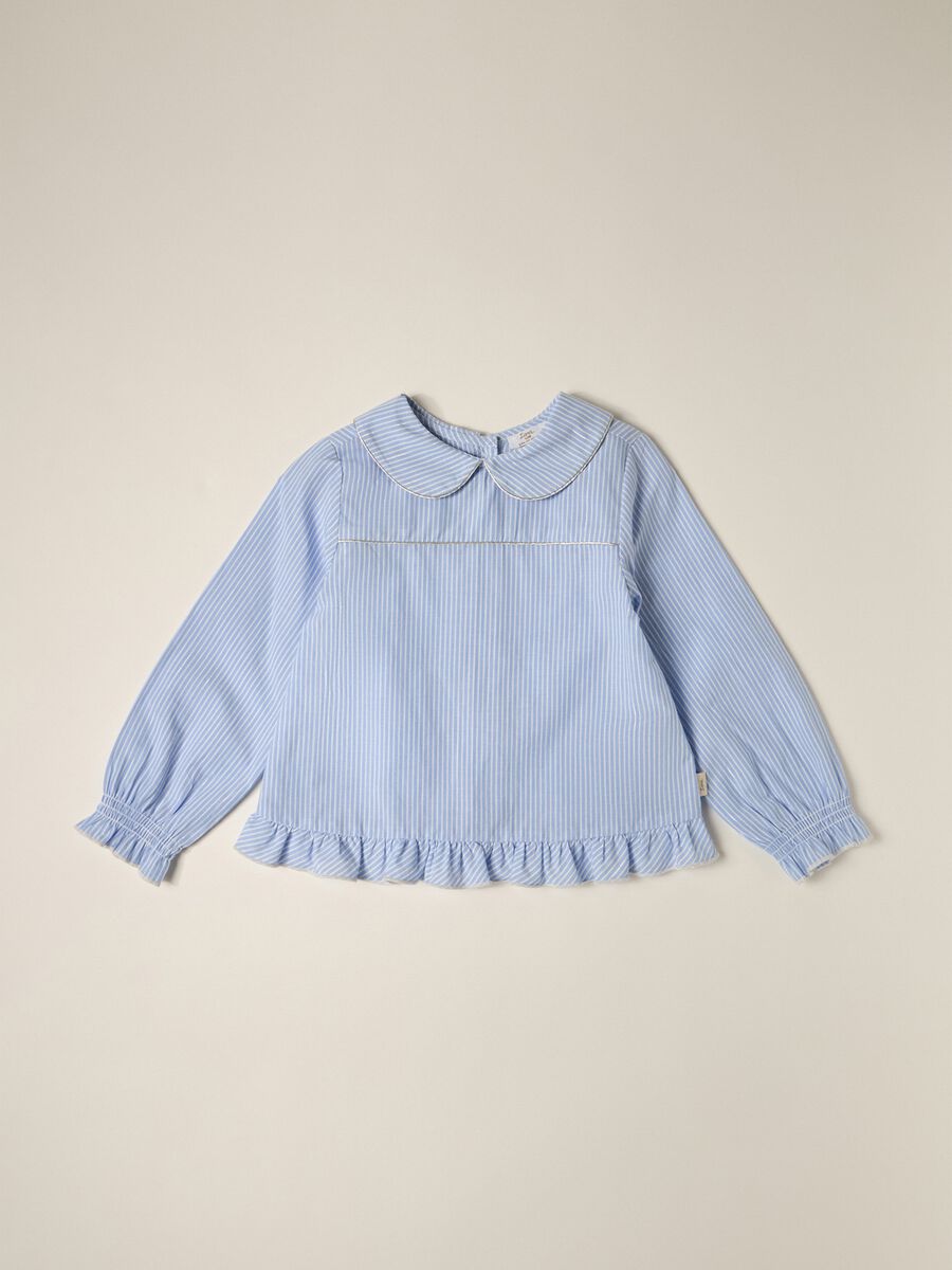 Cotton blouse with lurex thread for IANA baby girl_0
