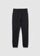Men's Black Cotton Blend Regular Fit Joggers_4