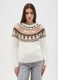 Multicolour regular fit pullover with festive design_1