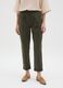 Green stretch cotton trousers regular fit_1