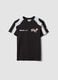 Black short-sleeve cotton-blend T-shirt for boys, relaxed fit_3