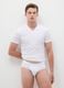 Regular fit white cotton briefs_0