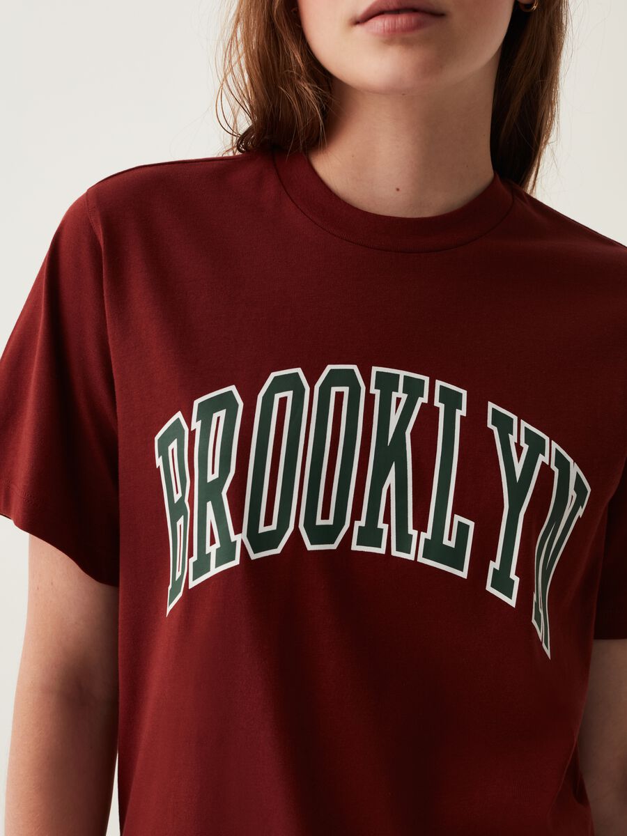 T-shirt in cotone con scollo rotondo_3
